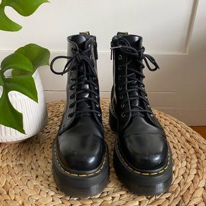 Dr. Marten Jadden Smooth Leather Platform Boot